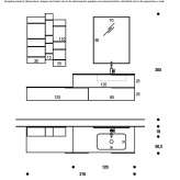 Sectional laminate washbasin cabinet with integrated washbasin Panaci