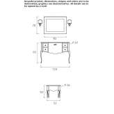 Washbasin cabinet with drawers Napanee