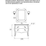 Wooden washbasin cabinet with drawers Napanee