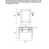 Washbasin cabinet with drawers Napanee