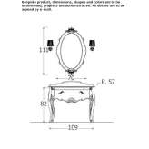 Washbasin cabinet with drawers Napanee