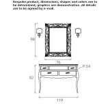 Wooden washbasin cabinet Napanee