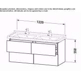 Wall-mounted washbasin cabinet with drawers Isparta