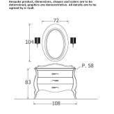 Washbasin cabinet with drawers Napanee