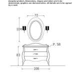 Washbasin cabinet with drawers Napanee