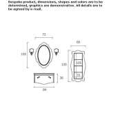 Wall-mounted washbasin cabinet Moche