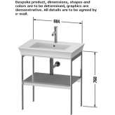 Floor-standing metal console sink Truckee