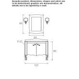 Washbasin cabinet with doors Napanee