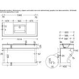 Single wooden console sink with integrated washbasin Fenes