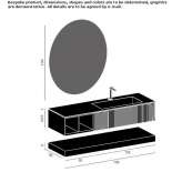 Wall-mounted washbasin cabinet Ruardean