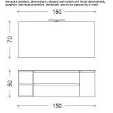 Washbasin cabinet with drawers Chassieu