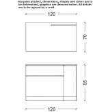 Washbasin cabinet with drawers Chassieu