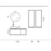 Bathroom cabinet/washbasin cabinet Ogrezeni