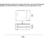 Oak bathroom cabinet/washbasin cabinet Mudurnu