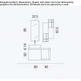 Bathroom cabinet/washbasin cabinet Mudurnu