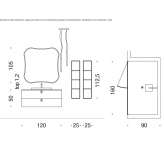 Modułowy system łazienkowy z drewna i szkła Verden