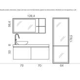 Oak bathroom cabinet/washbasin cabinet Skrwilno