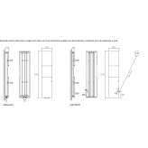 Hydraulic or electric radiator with LED lighting system Carmaux