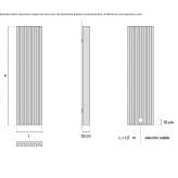 Electric vertical decorative steel radiator Felahiye