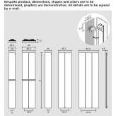 Aluminum decorative wall radiator Rety