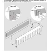 Decorative low temperature radiator made of extruded aluminum Beire