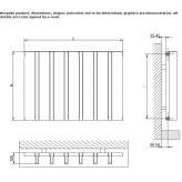 Aluminum decorative radiator Barquedo