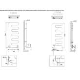 Warm, water towel warmer made of carbon steel Lempdes