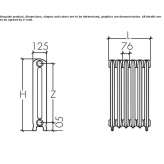 Decorative cast iron radiator Telciu