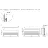 Horizontal decorative wall radiator for hot water Pedesina