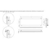 Horizontal panel radiator for hot water Barquedo