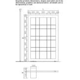 Electric decorative radiator made of stainless steel Carmaux