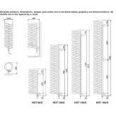 Wall-mounted electric decorative steel radiator Canoa