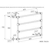 Wall-mounted towel warmer Elsdorf