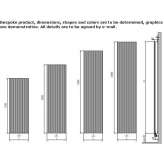 Aluminum decorative radiator Puscine