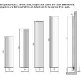 Aluminum decorative radiator Puscine