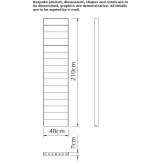 Decorative radiator made of steel and wood Raczki