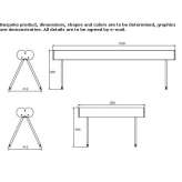 Aluminum bench radiator Puscine