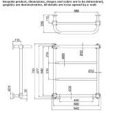 Wall-mounted towel warmer Kurucay