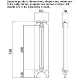 Decorative free-standing cast iron radiator Reussen