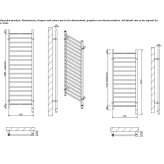 Electric steel plate radiator Pienza