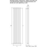 Vertical plate radiator made of carbon steel Birgi