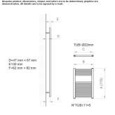 Steel towel warmer for hot water Sochi