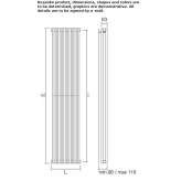 Vertical plate radiator made of carbon steel Birgi