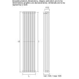 Vertical plate radiator made of carbon steel Birgi