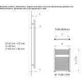 Steel towel warmer for hot water Puracic