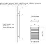 Steel towel warmer for hot water Puracic