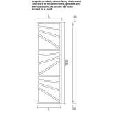 Vertical plate radiator made of carbon steel Alesd