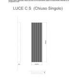 Vertical wall-mounted decorative radiator Viscri