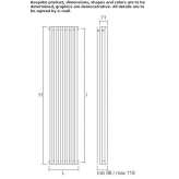 Vertical plate radiator made of carbon steel Birgi