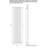 Vertical plate radiator made of carbon steel Birgi